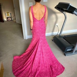 Beautiful sparkly evening gown. Low back, front slit, worn once.